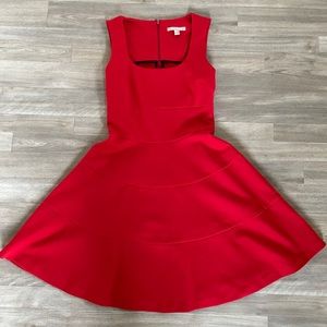 Perfect for the holidays - red Banana Republic dress!